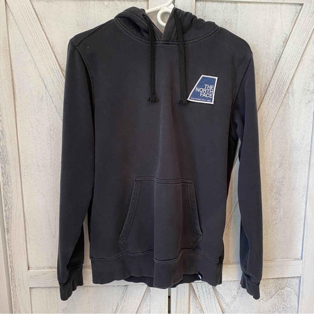 The North Face San Francisco 1966 Patch Black Pullover Hoodie Size Small